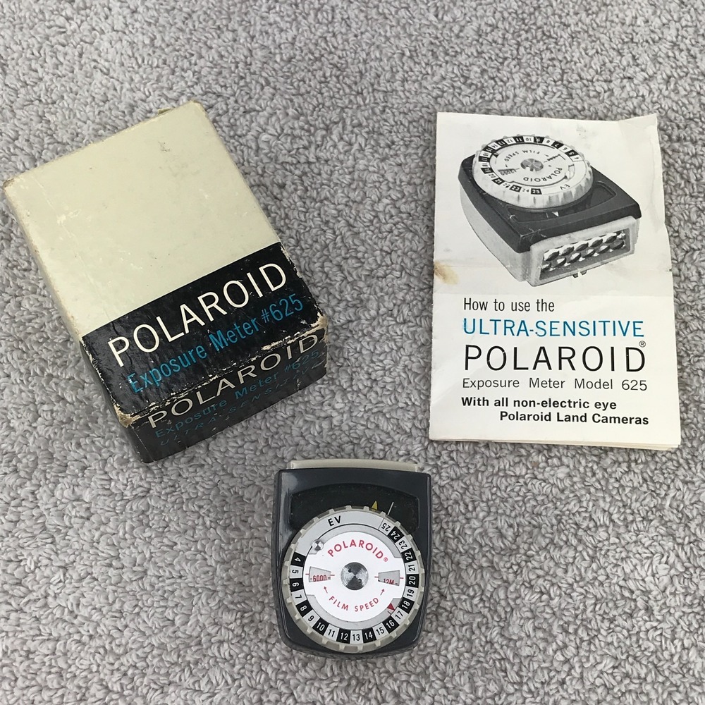 Polaroid Exposure Meter #625 Ultra Sensitive with Original Box & Instructions